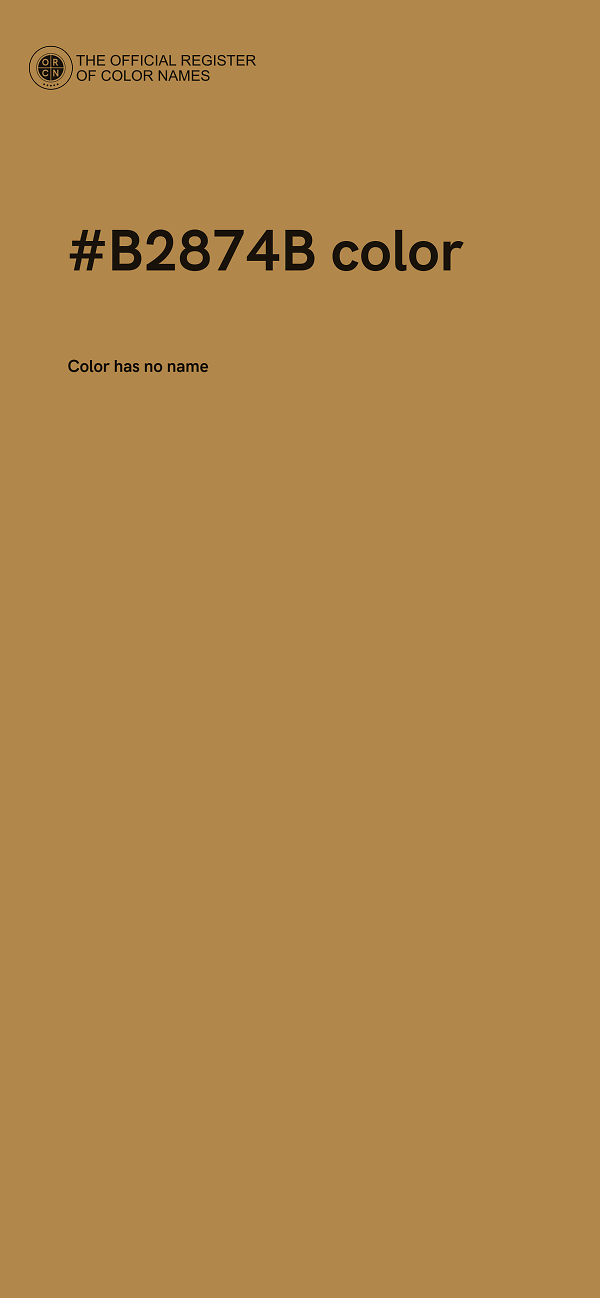#B2874B color image