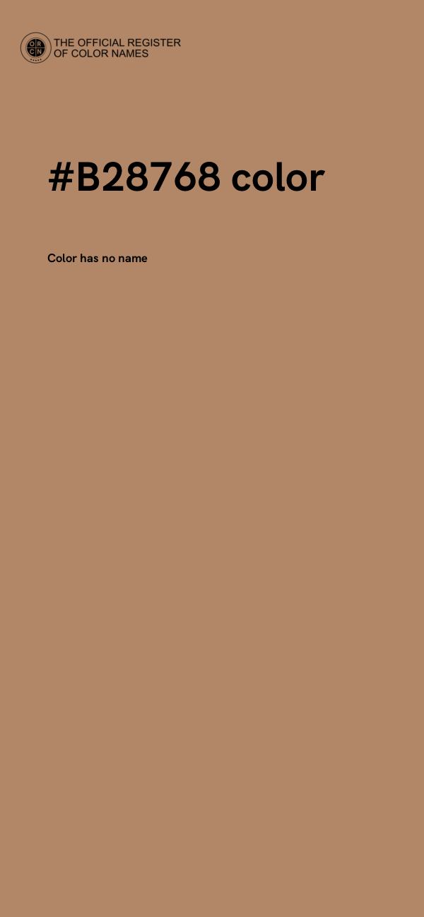 #B28768 color image