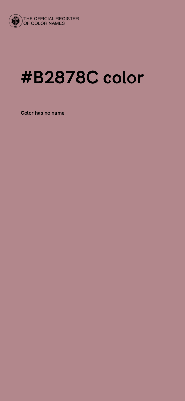 #B2878C color image