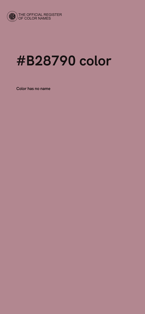 #B28790 color image