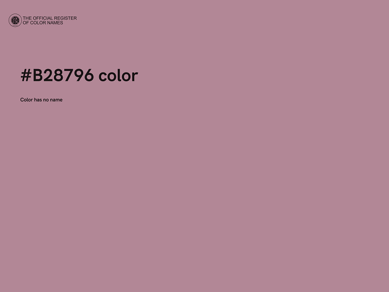 #B28796 color image