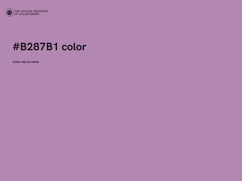 #B287B1 color image
