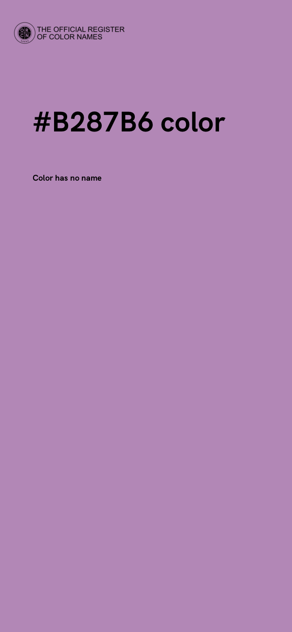 #B287B6 color image