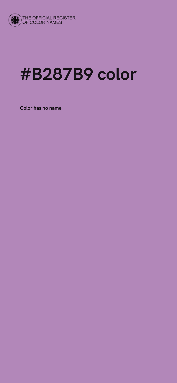 #B287B9 color image