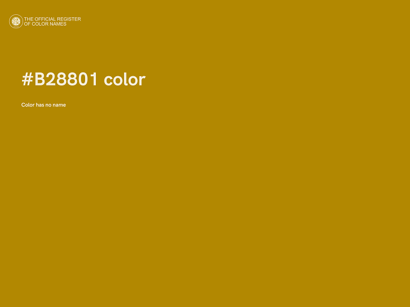 #B28801 color image