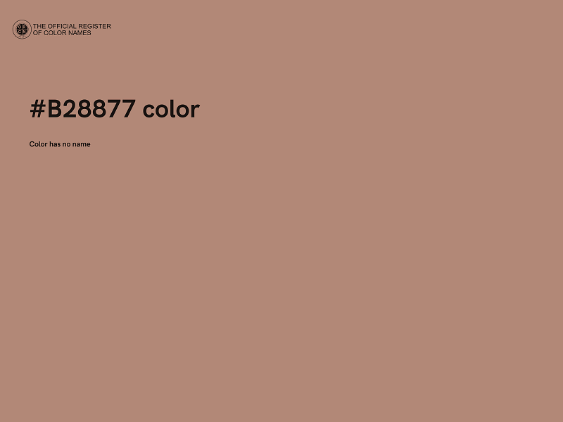 #B28877 color image