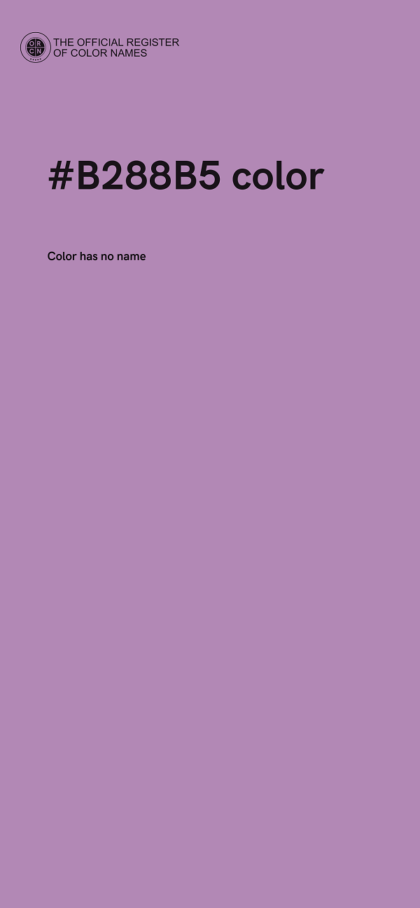 #B288B5 color image