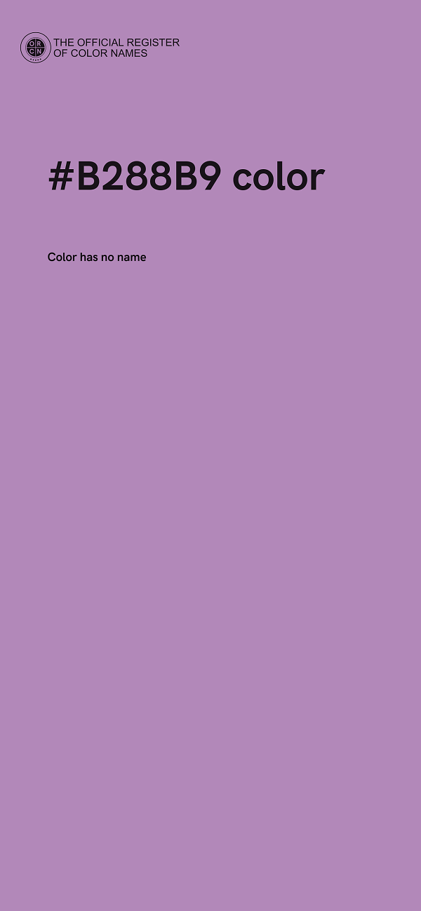 #B288B9 color image