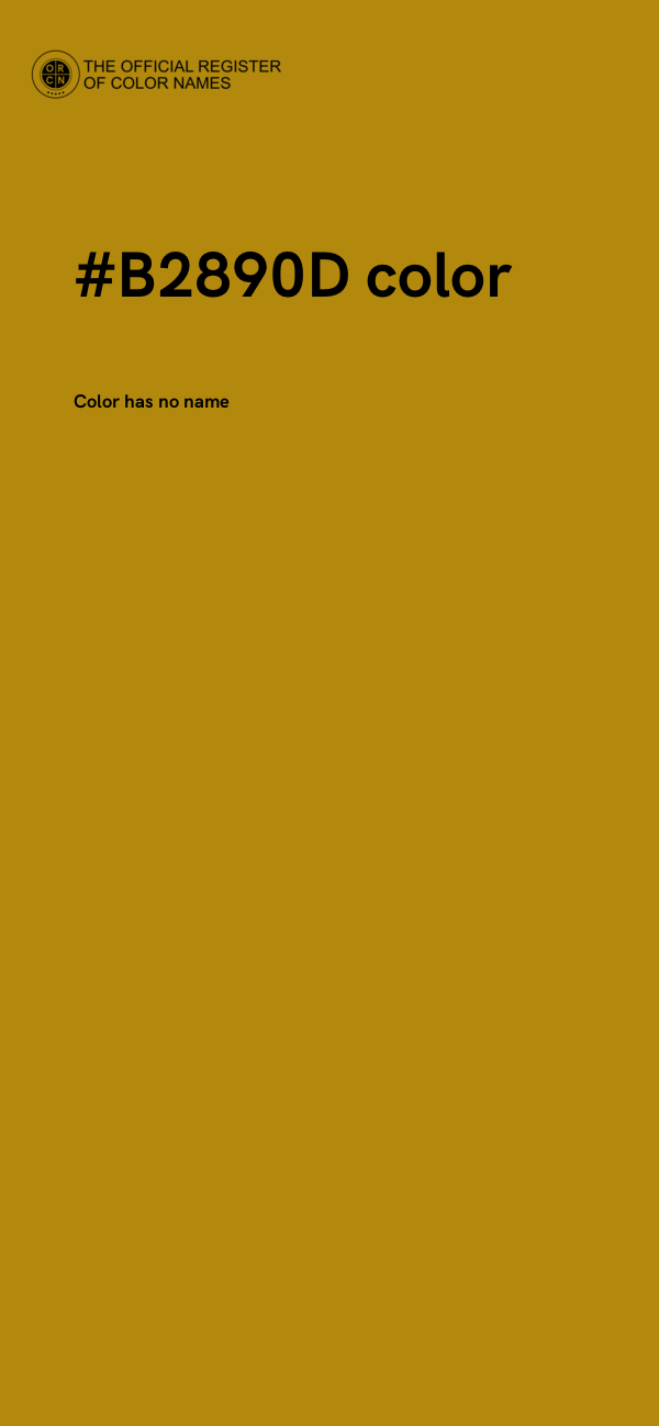 #B2890D color image