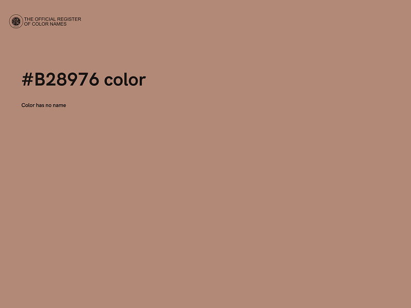 #B28976 color image