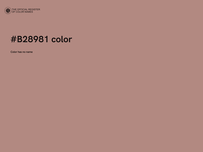 #B28981 color image