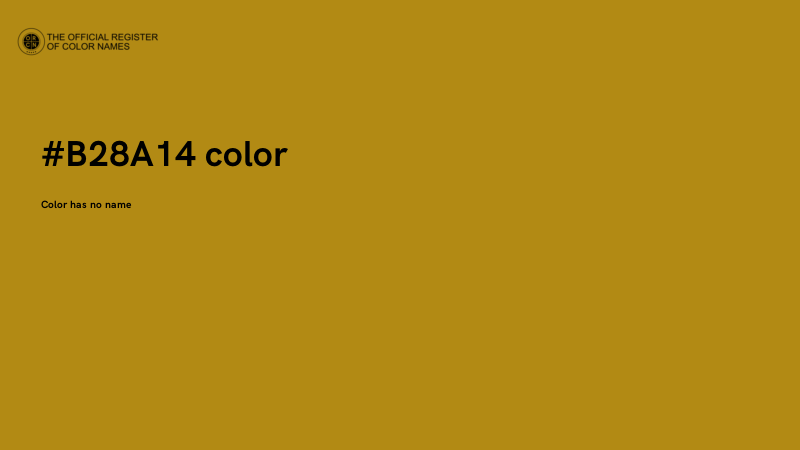 #B28A14 color image