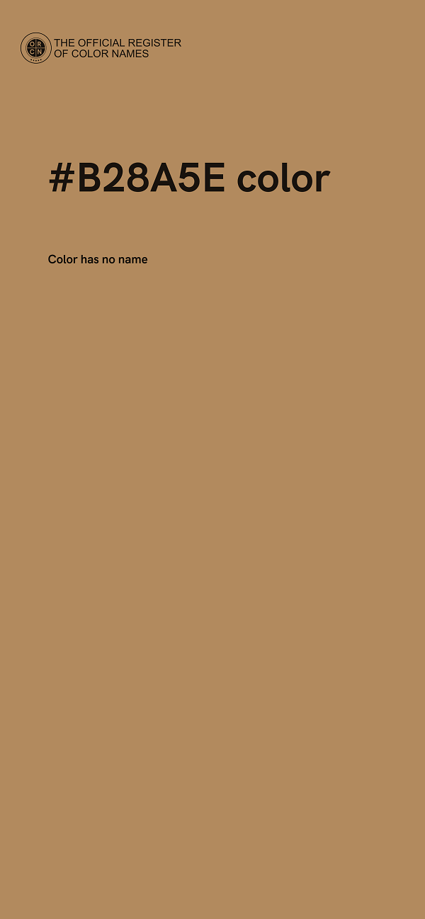 #B28A5E color image