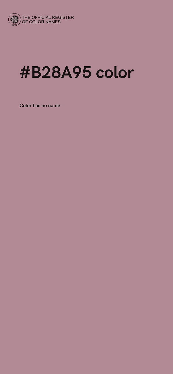 #B28A95 color image