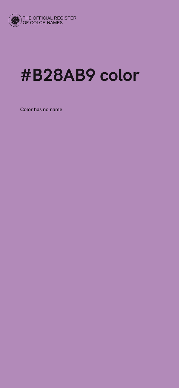 #B28AB9 color image
