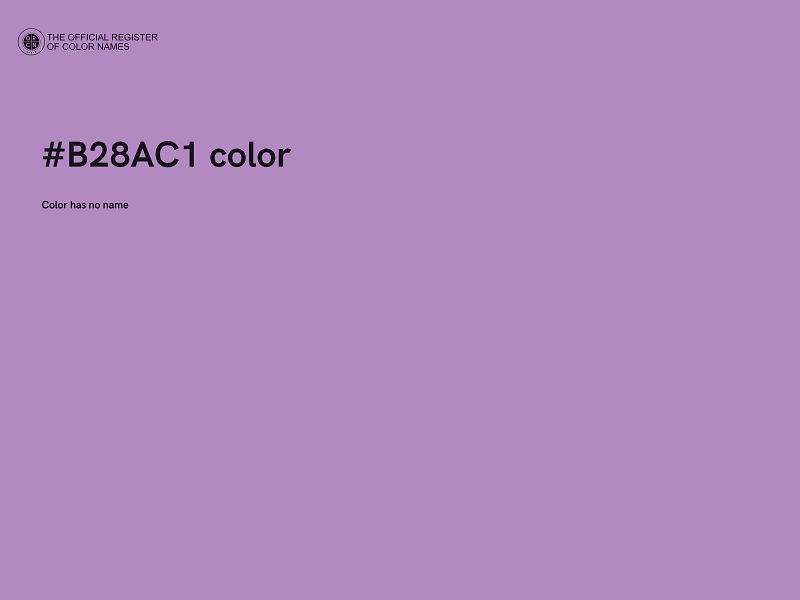 #B28AC1 color image