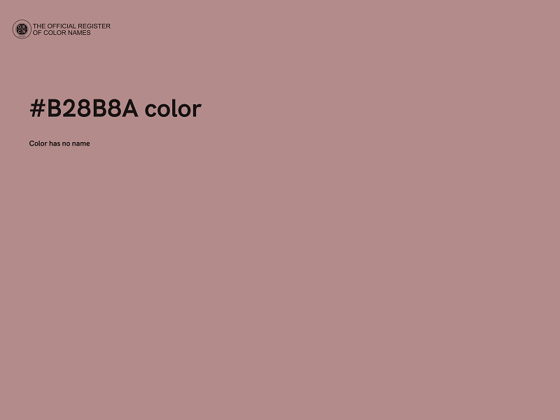 #B28B8A color image