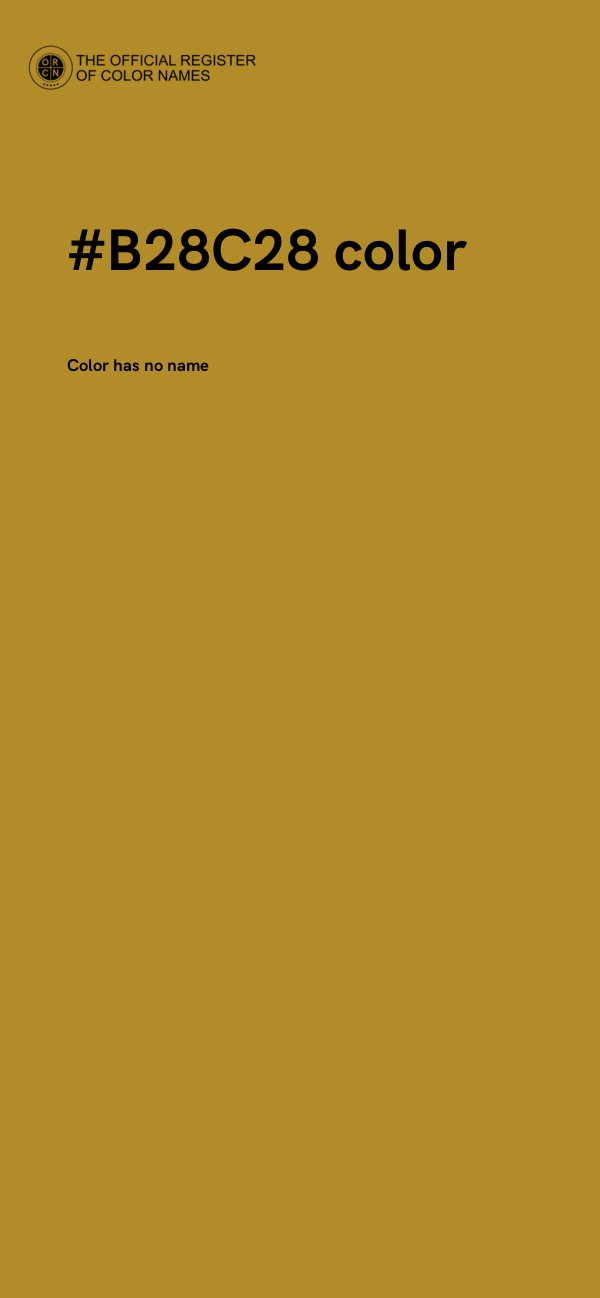 #B28C28 color image