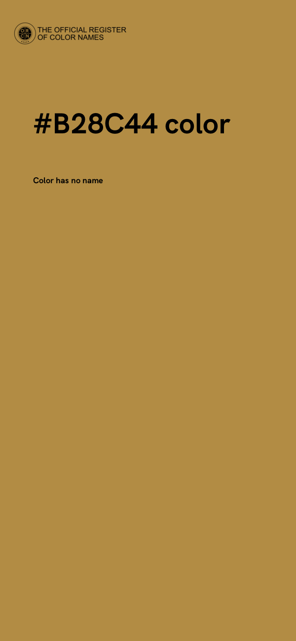 #B28C44 color image