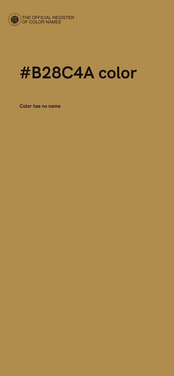 #B28C4A color image