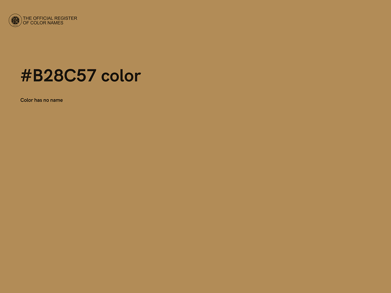 #B28C57 color image