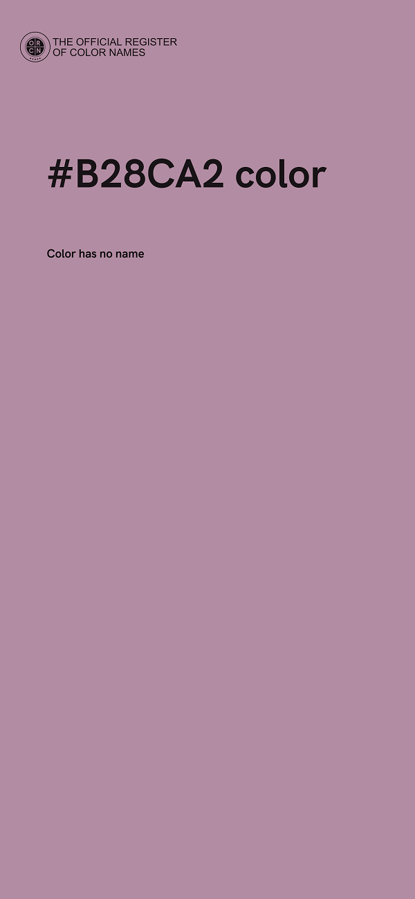 #B28CA2 color image