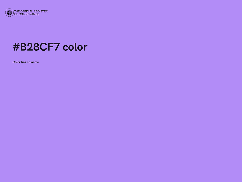 #B28CF7 color image