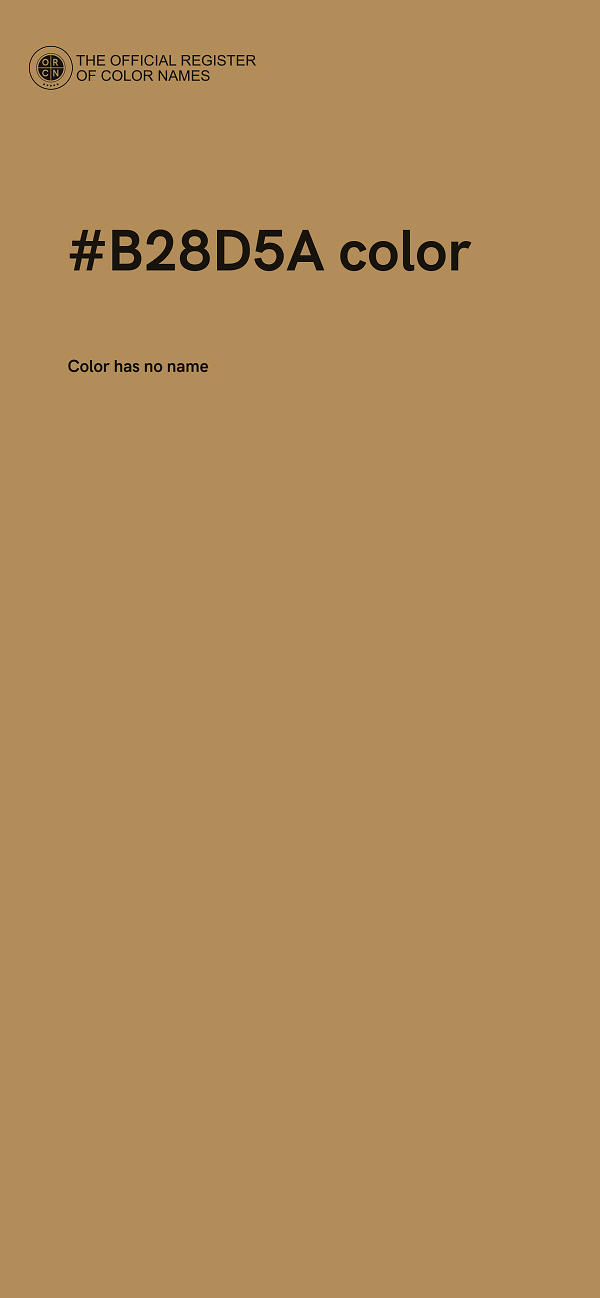 #B28D5A color image