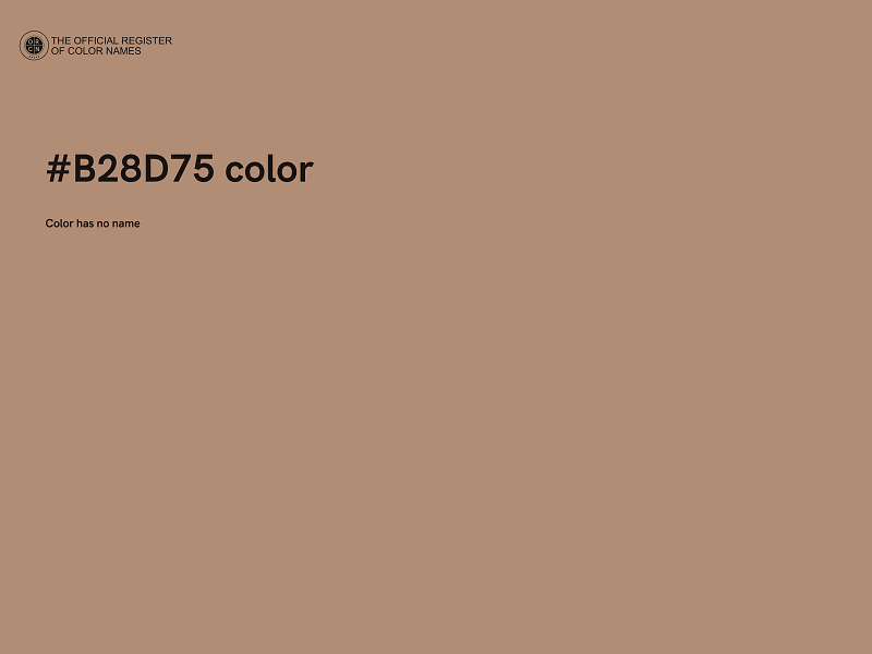 #B28D75 color image