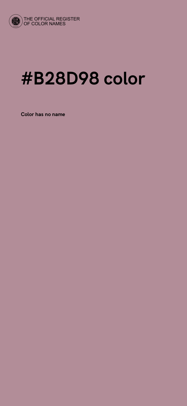 #B28D98 color image