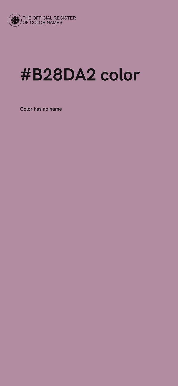 #B28DA2 color image