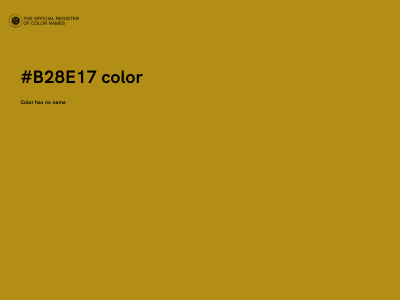 #B28E17 color image