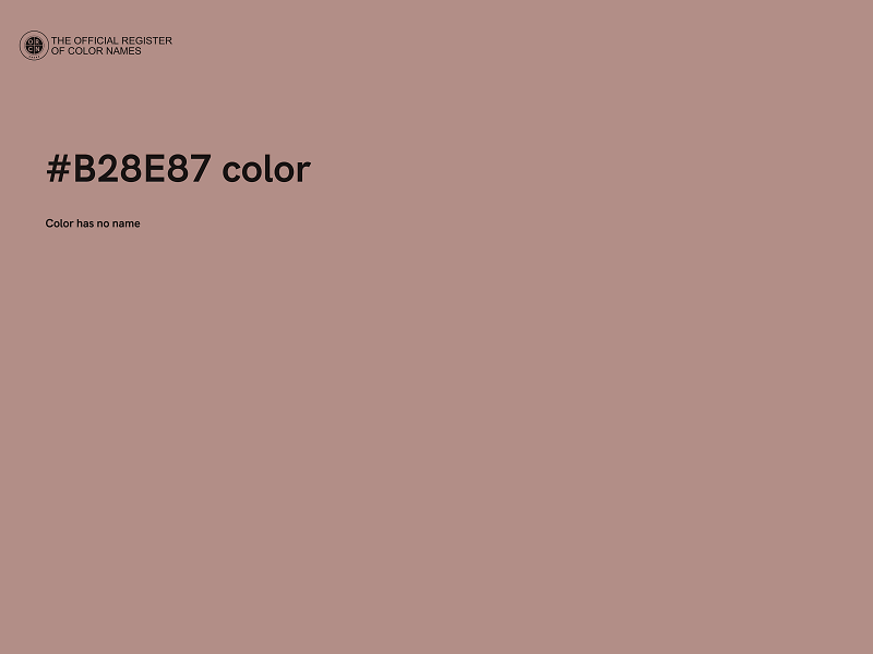 #B28E87 color image