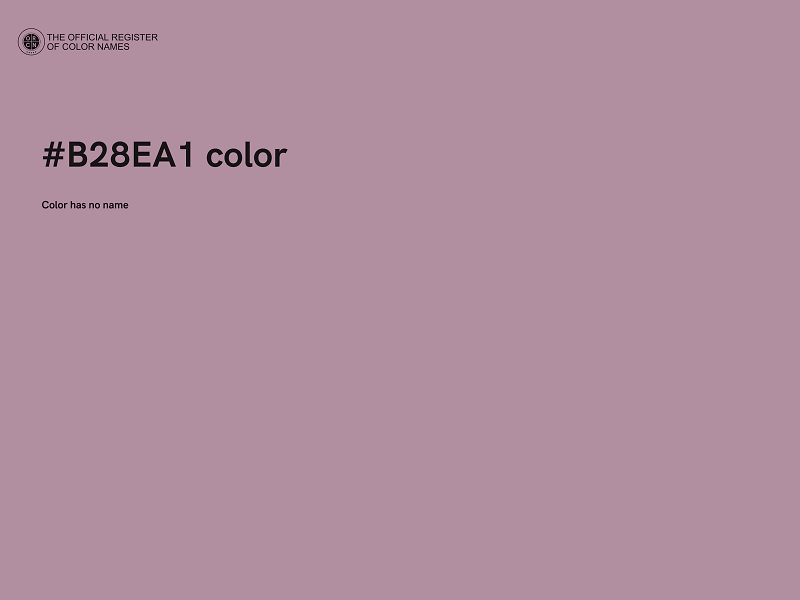 #B28EA1 color image