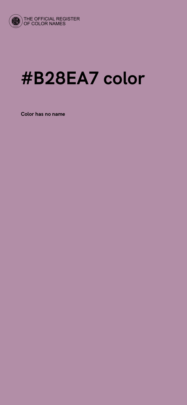 #B28EA7 color image