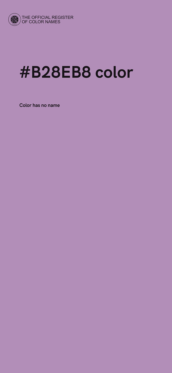#B28EB8 color image