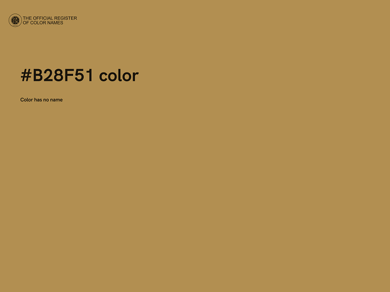 #B28F51 color image