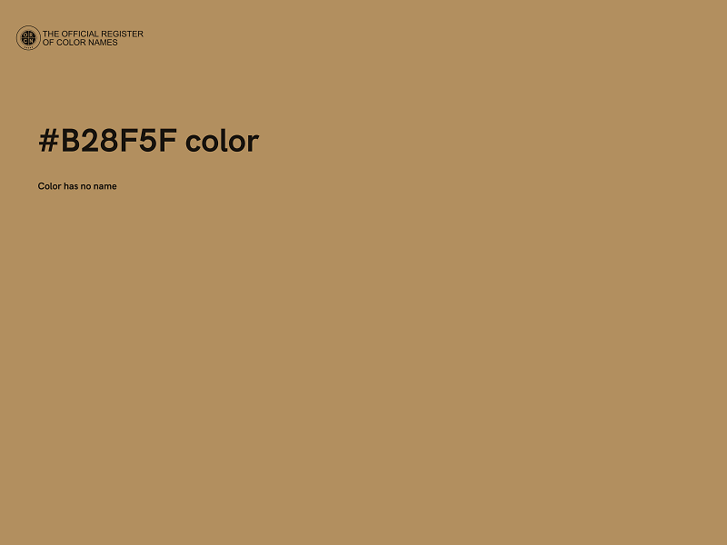 #B28F5F color image