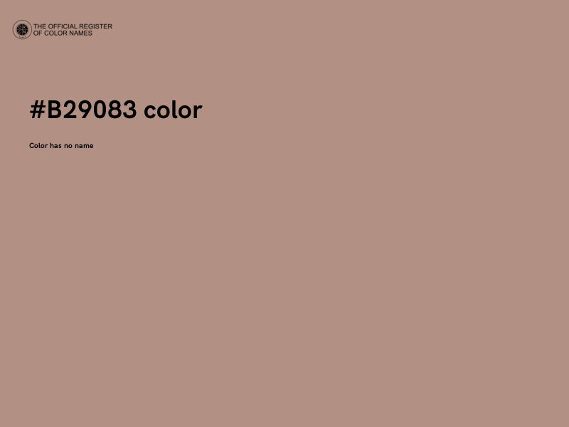 #B29083 color image