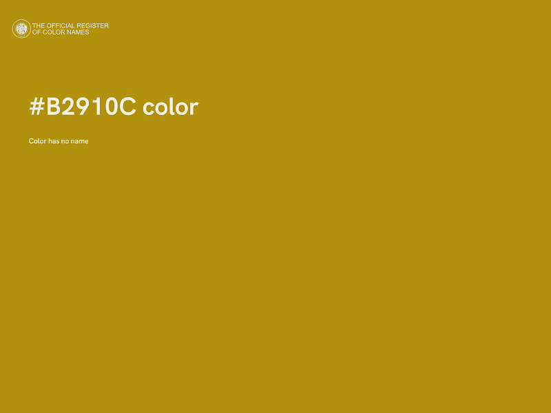 #B2910C color image