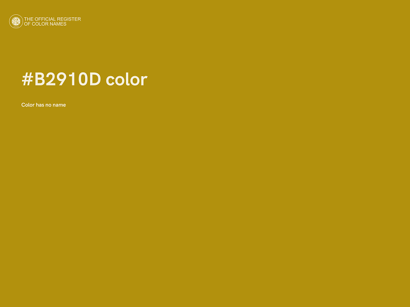 #B2910D color image