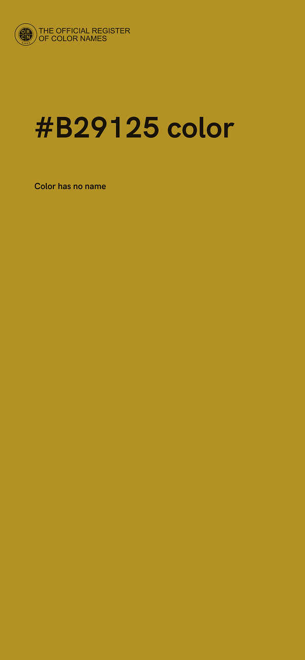 #B29125 color image