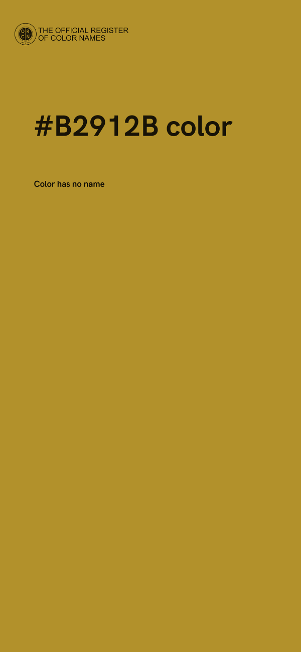 #B2912B color image