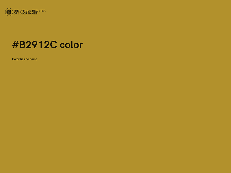 #B2912C color image