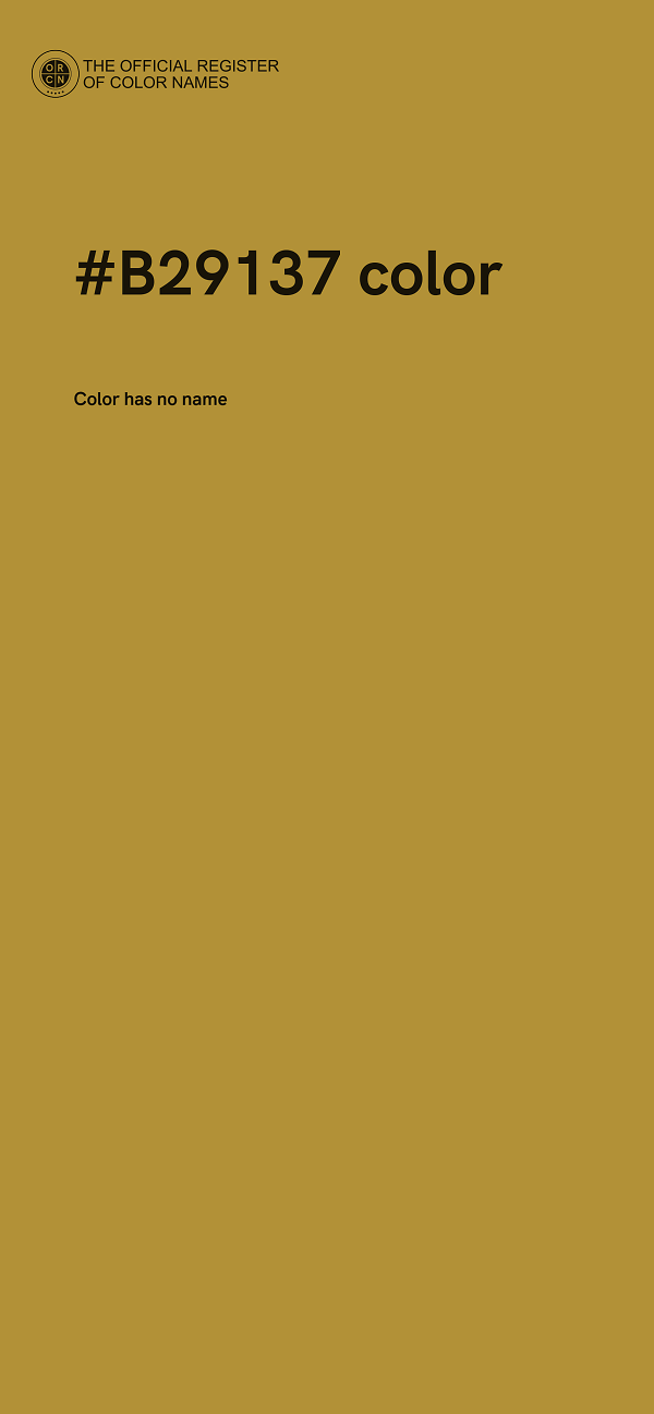 #B29137 color image