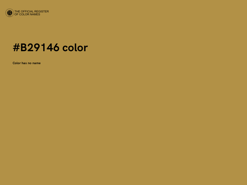 #B29146 color image