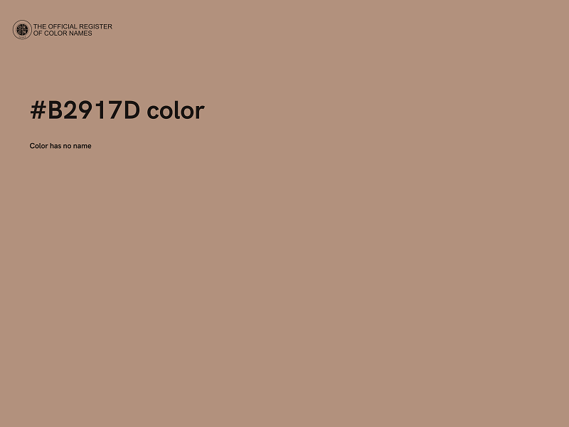 #B2917D color image