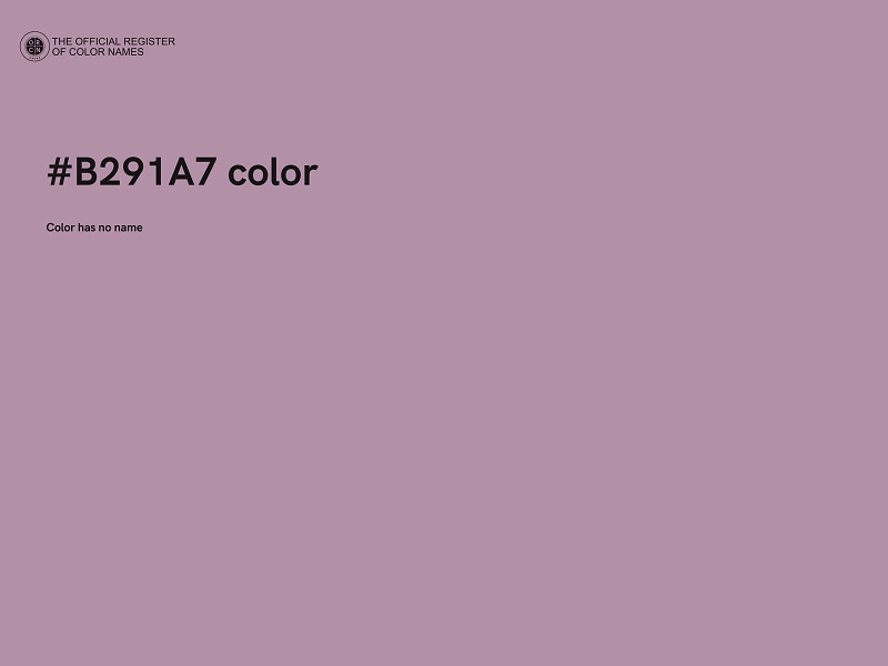 #B291A7 color image