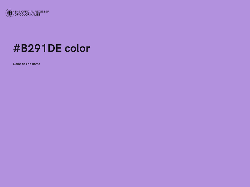 #B291DE color image