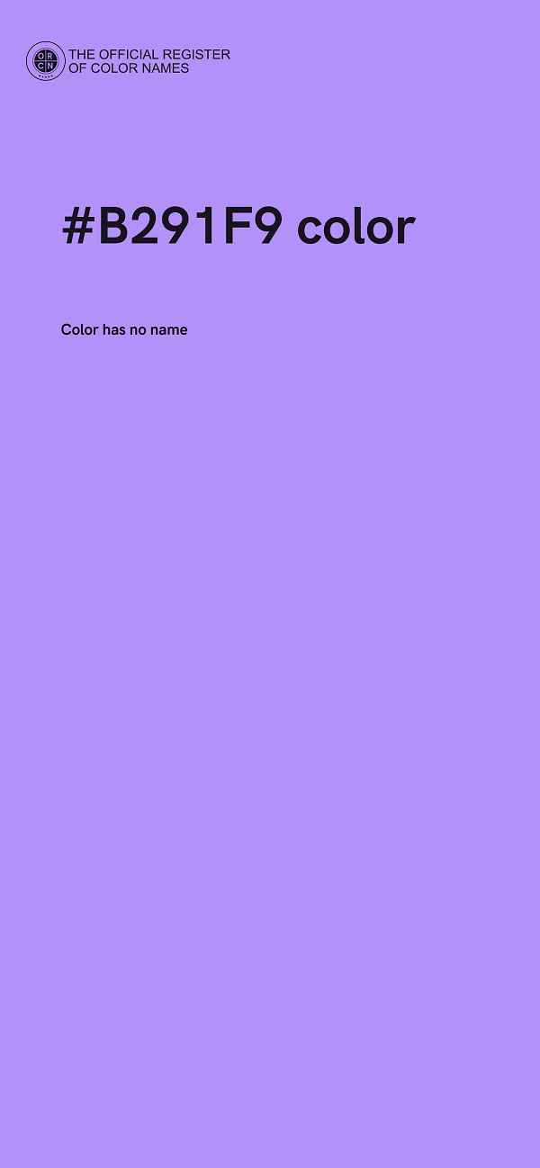 #B291F9 color image